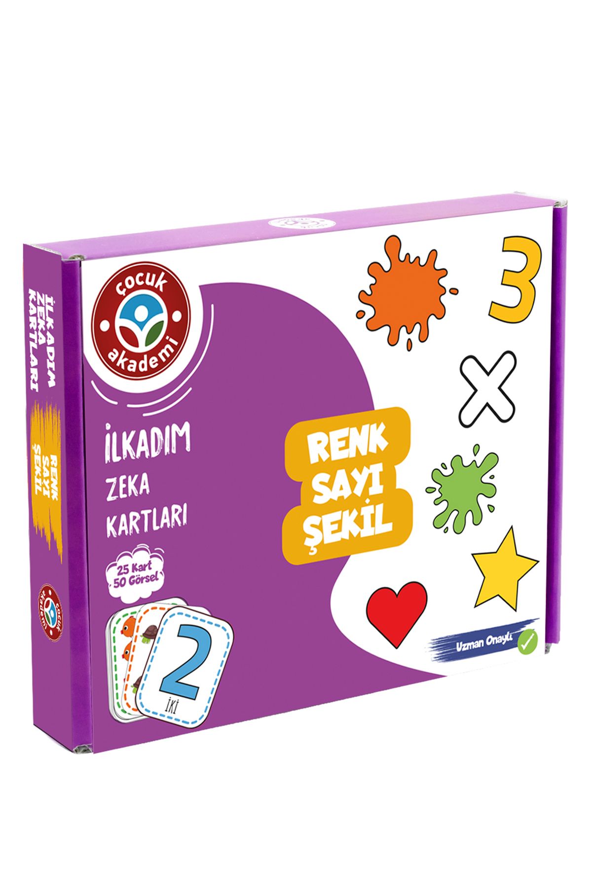 Çocuk AkademiIlk Adım ZekaKartı Renk-sayı-şek...