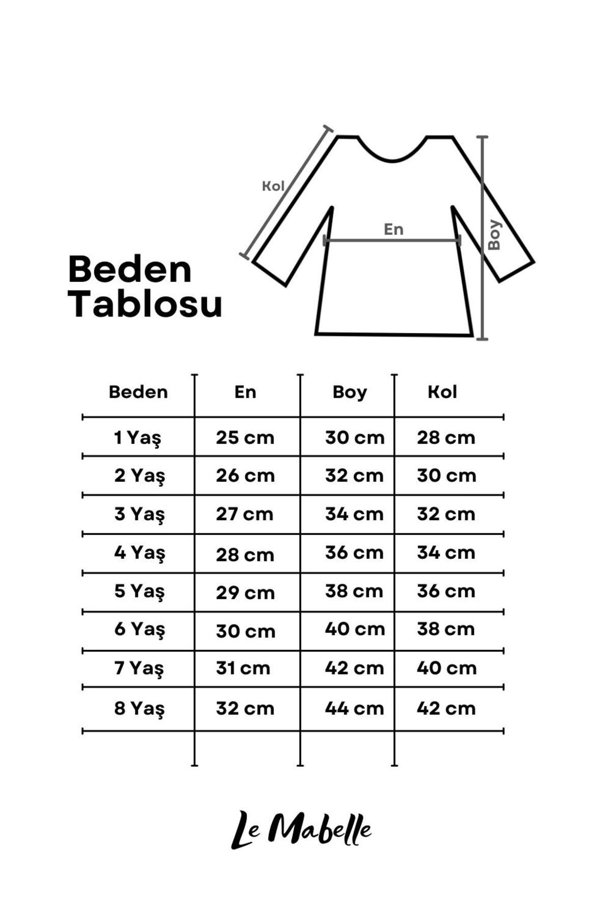 Kırmızı  Kalp Nakışlı Fitilli Kız Çocuk Tişört