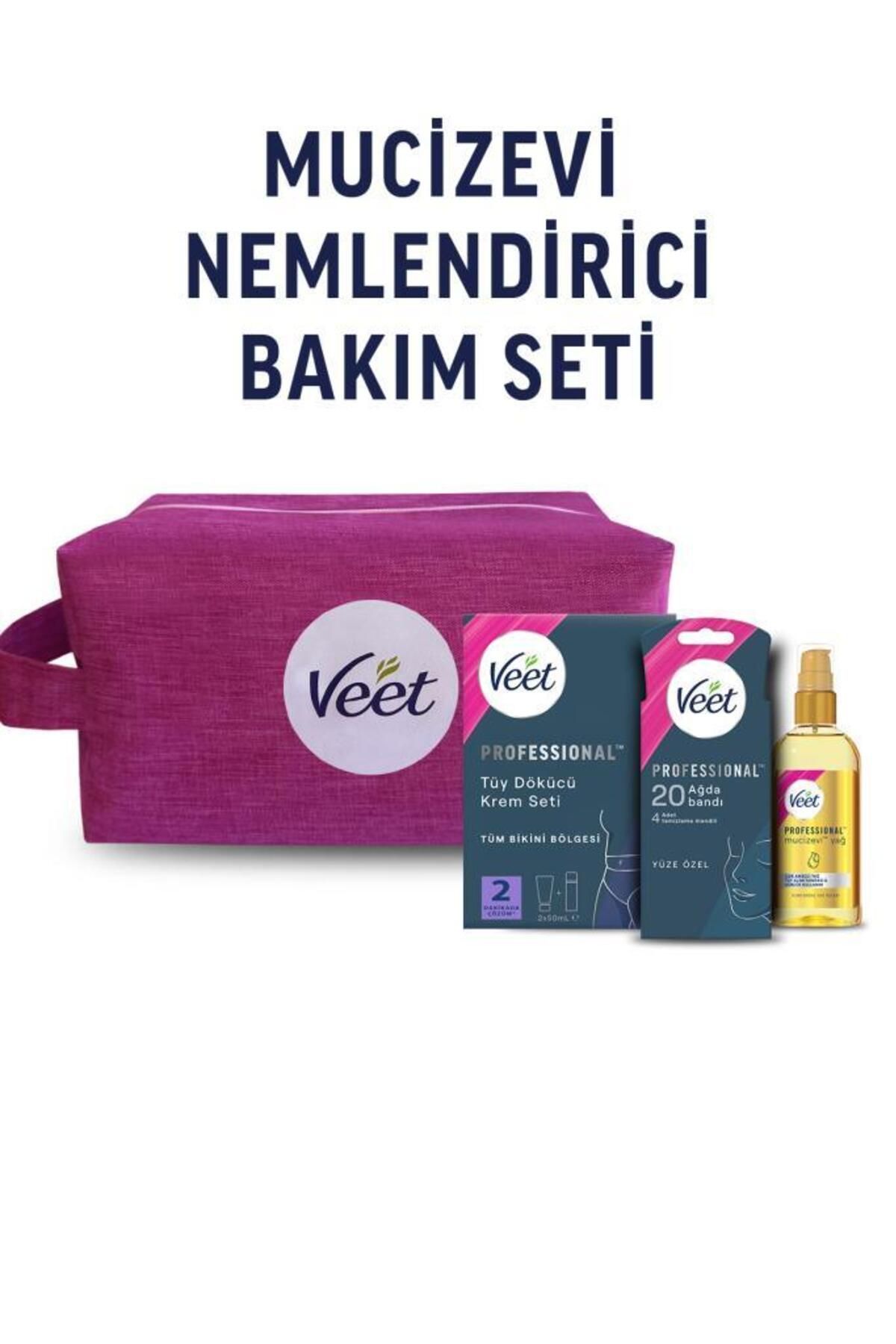 Professional Çanta Hediye Mucizevi Nemlendirici Bakım Seti(Bikini Kit+Yüz Hassas+Mucizevi Yağ)