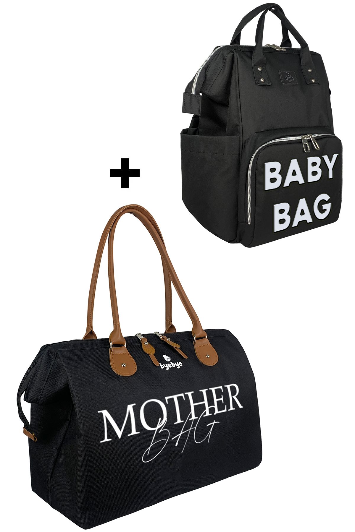 Mother Bag Anne Bebek Bakım Omuz Çantası Silver Anne Bebek Bakım Sırt Çantası