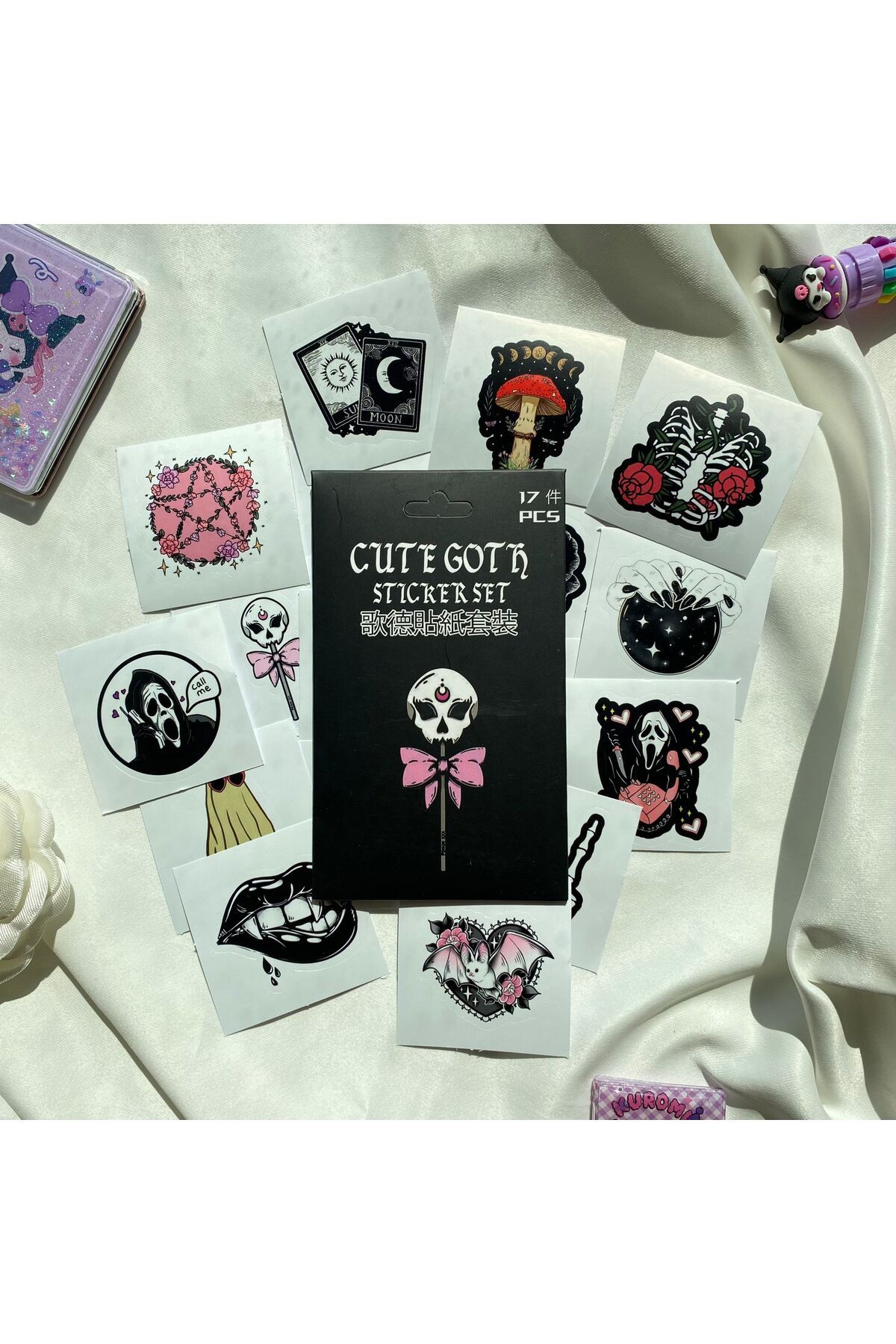 Wisevelya Cute Goth StickerSeti