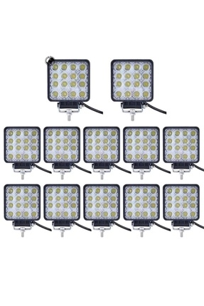 12 Adet 16 Ledli Off Road Sis Farı Çalışma Lambası 12 Volt / 24 Volt Image 0