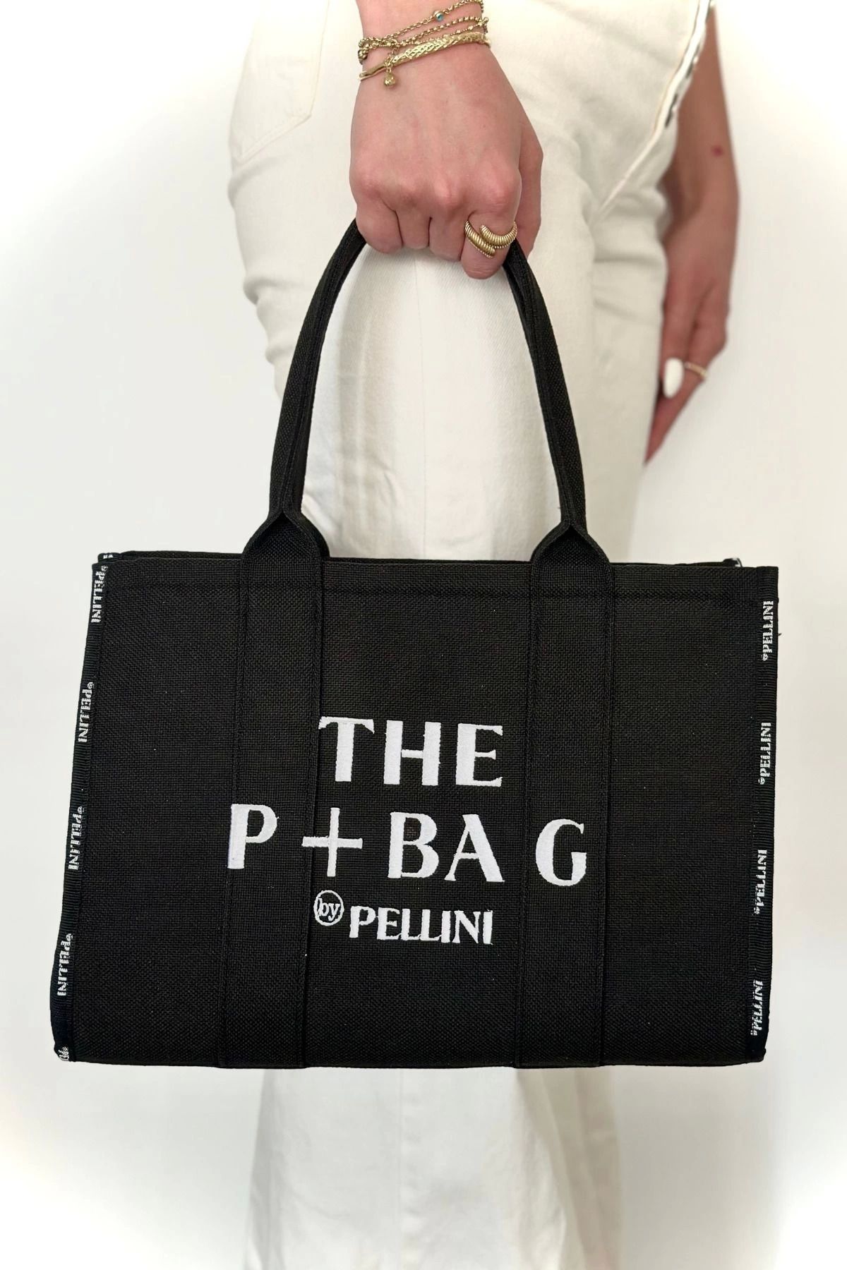 By Pellini The P+Bag El veOmuz Büyük Çanta Si...