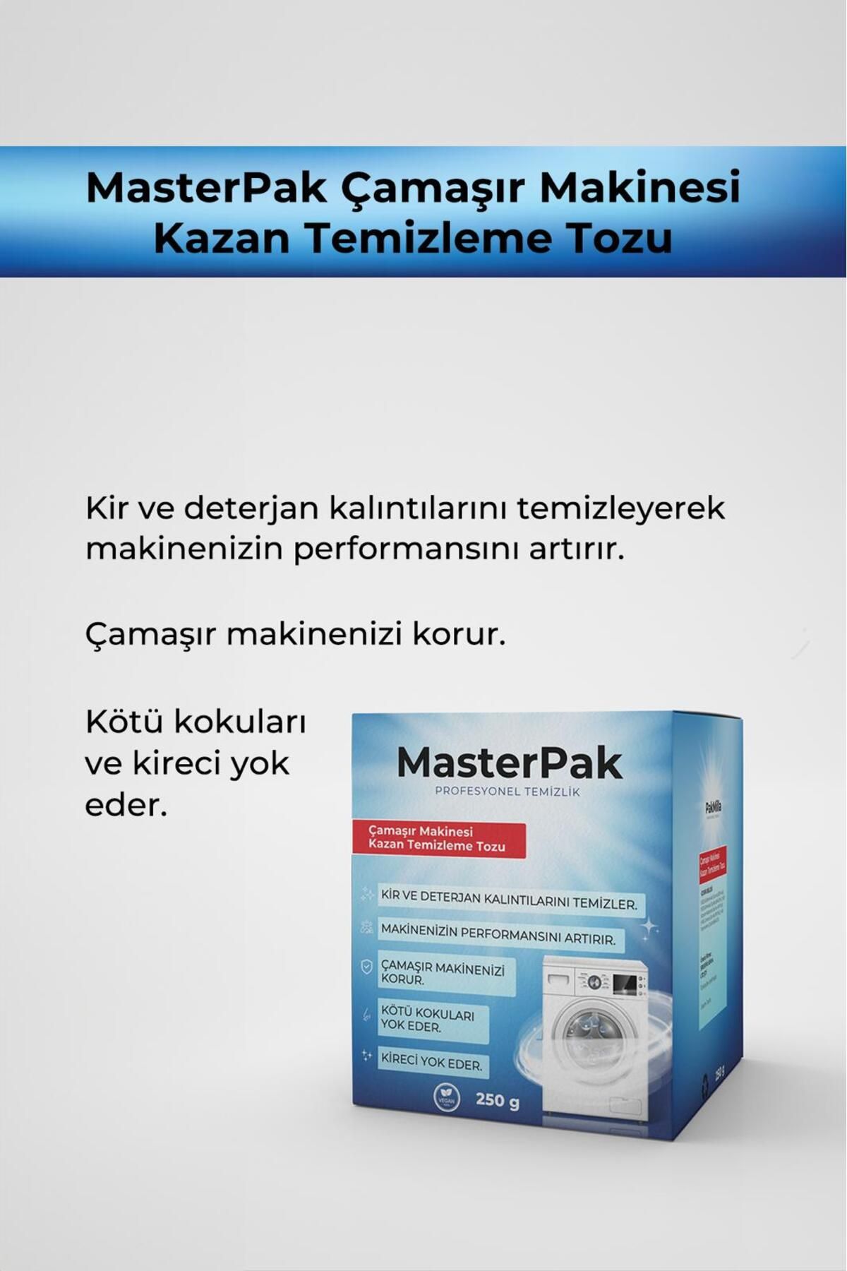 Çamaşır Makinesi Kazan Temizleme Tozu 250 gr A Kalite Onaylı