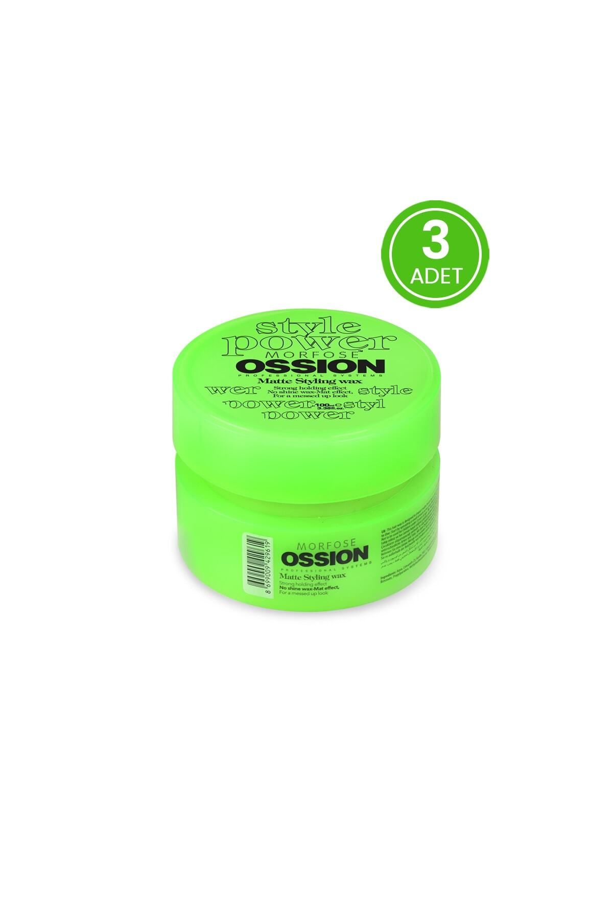 OssionStyle Power Matte Wax100 ml 3 Adet