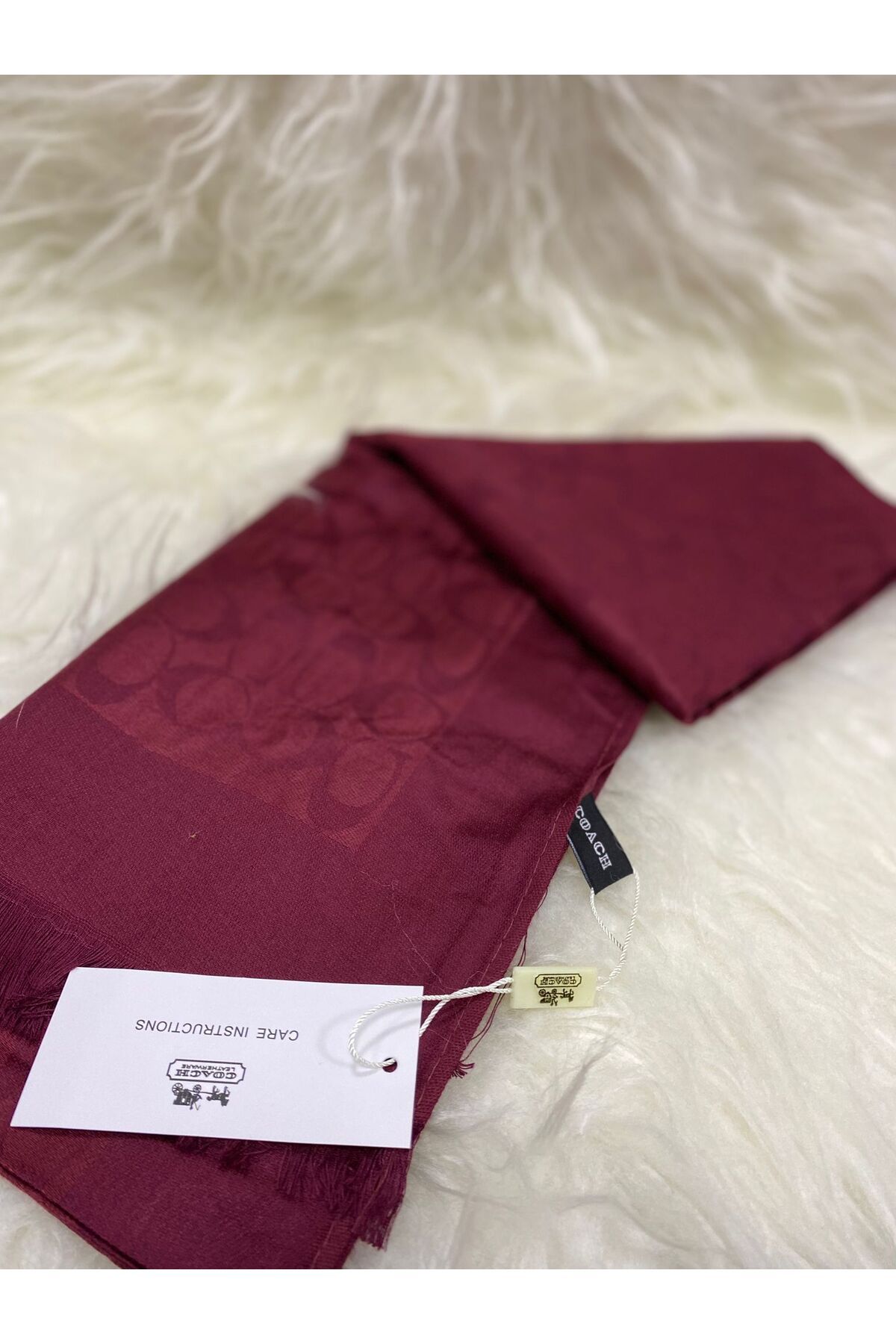 İPEKSCARFCoachh Desen KaşmirŞal Bordo