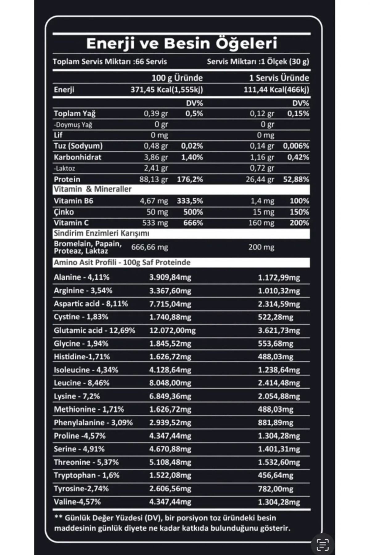 Whey Isolate Protein 2000 Gr 66 Servis Çikolata Fındık