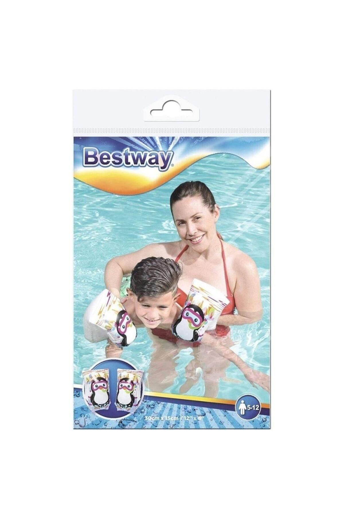 Kolluk Köpekbalığı & Penguen Desenli 30x15 Cm Bestway - 32102 (Lisinya) - 1517-1455