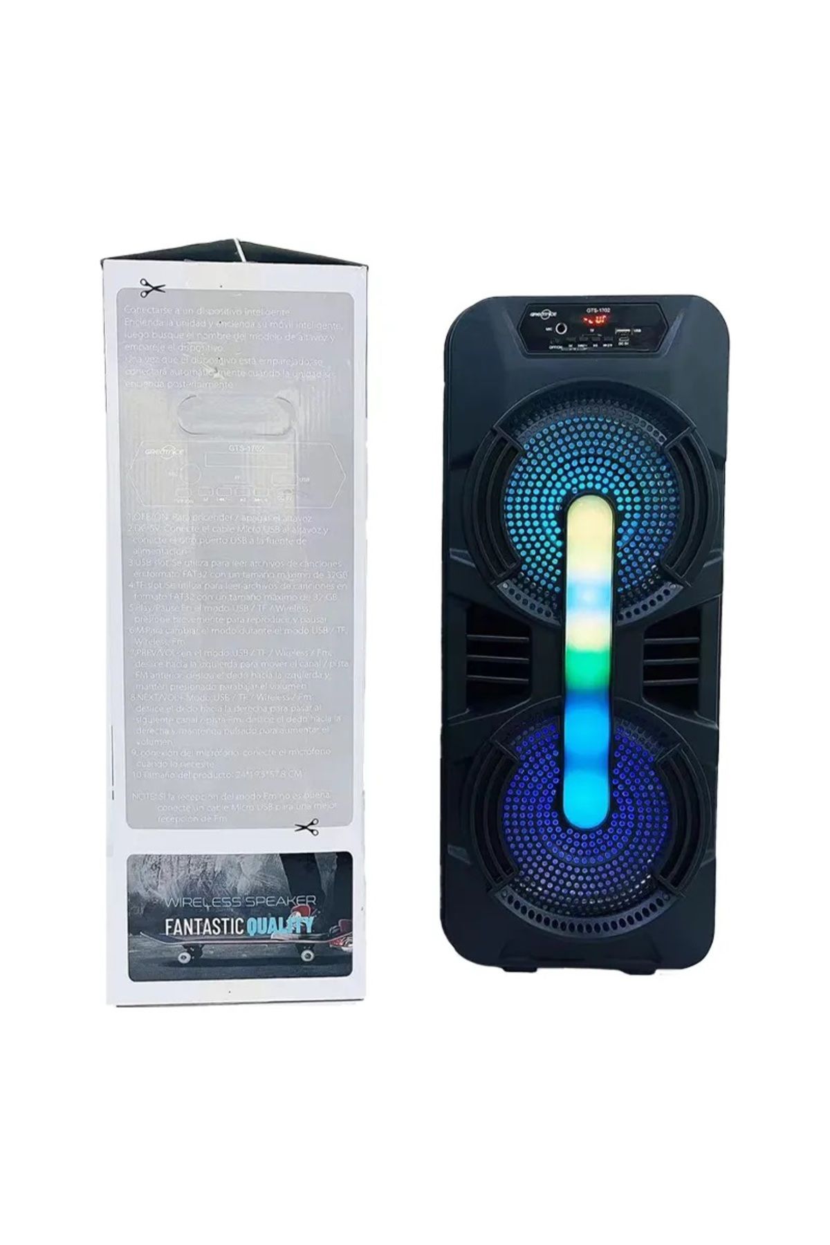 Bluetooth Hoparlör Karaoke Mikrofonlu Hediyeli Led Işıklı Speaker 8x2