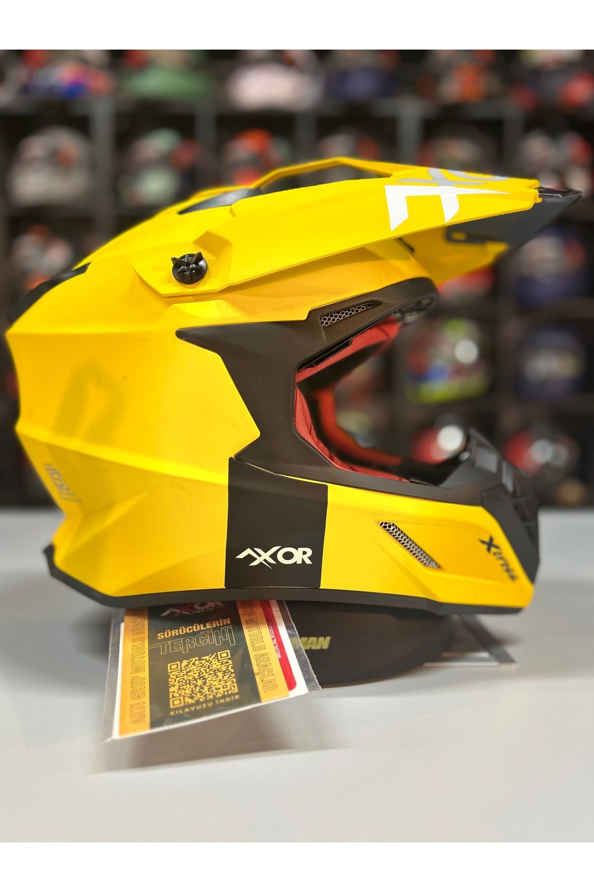 X- CROSS SC- DULL YELLOW  KROSS KASK H.R.P DIŞ KABUK