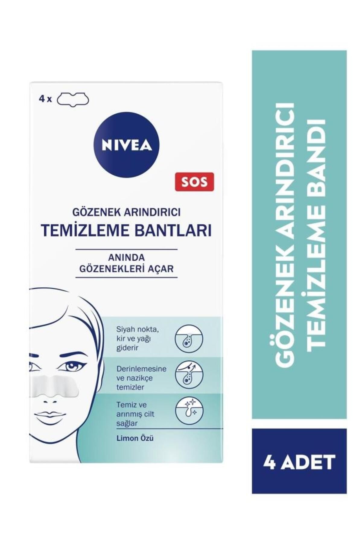 NIVEA Siyah Nokta TemizleyiciBurun T-bant, Gö...