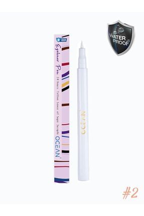 Beyaz Eyeliner, Likit Kalem Eyeliner, Suya Dayanıklı, Yoğun Pigmentli Image 1