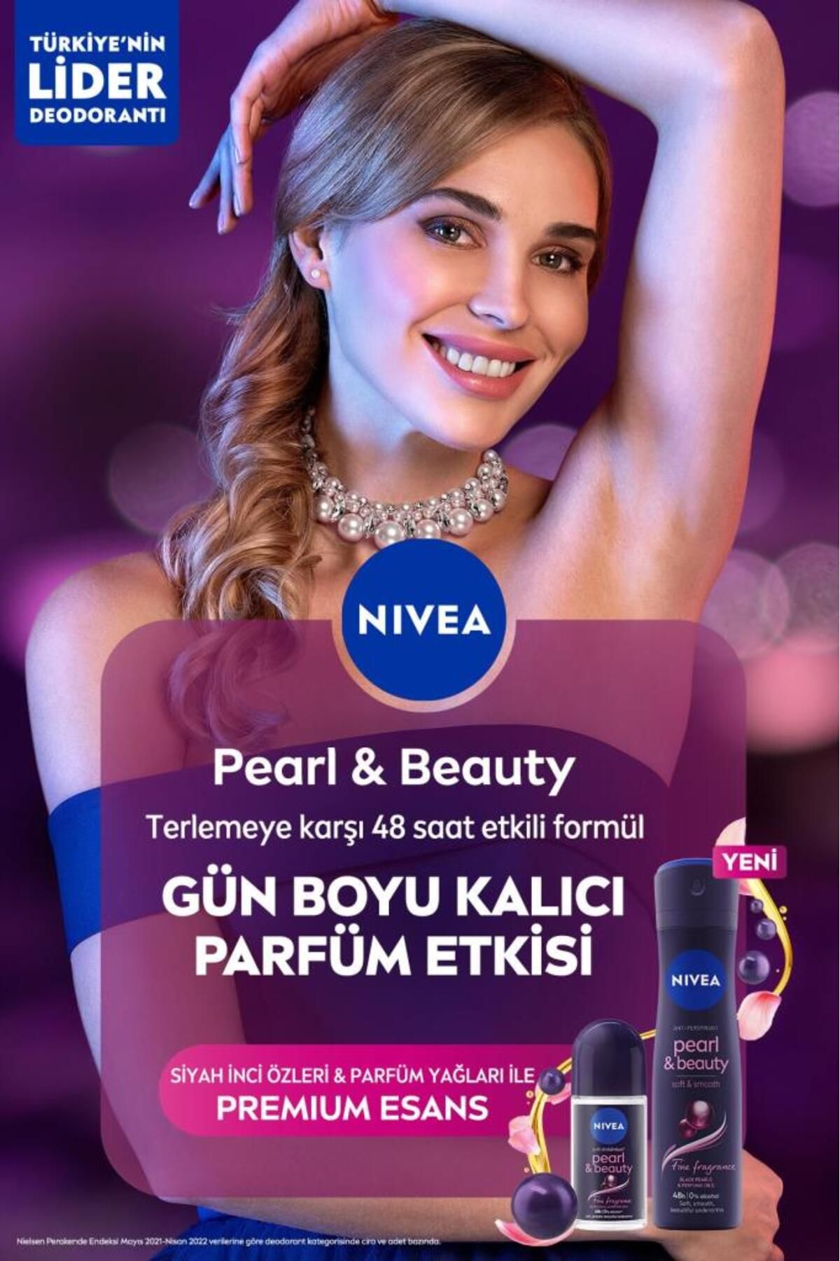 Kadın Sprey Deodorant Pearl&beauty Fine Fragrance,48 Saat Anti-perspirant Koruma 150ml X2 Adet