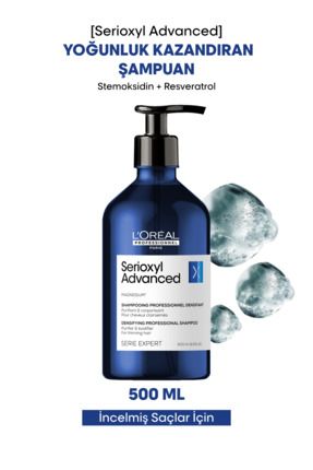 Serie Expert Serioxyl Advanced Incelmiş Saç Telleri Için Yoğunluk Kazandıran Şampuan 500 Ml Image 0