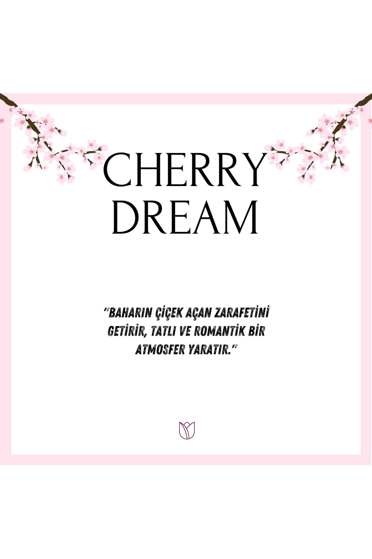 Kiraz Çiçeği Çubuklu Oda Kokusu Bambu Cherry Dream  Diffuser 50ml