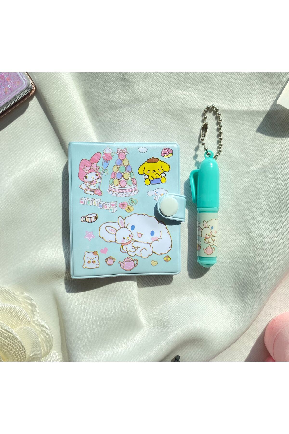 Cinnamoroll Mini Not Defteri ve Kalem Seti