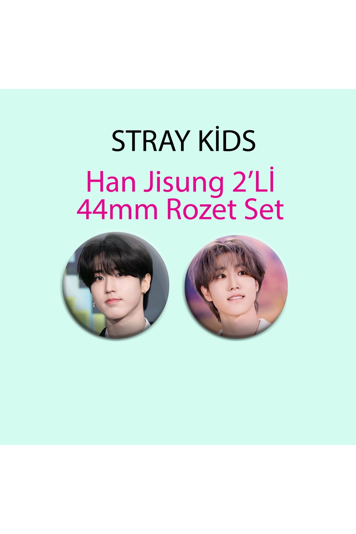 Nemika Stray Kids SKZ HanJisung 2 adet 44mm B...