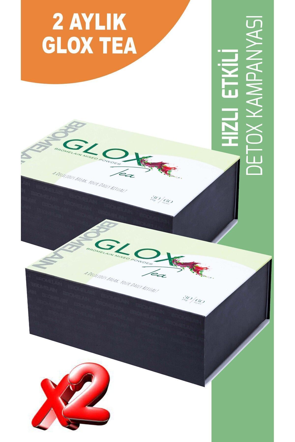 Glox Tea Gloxtea 2 LiAvantajlı Paket Bromelai...