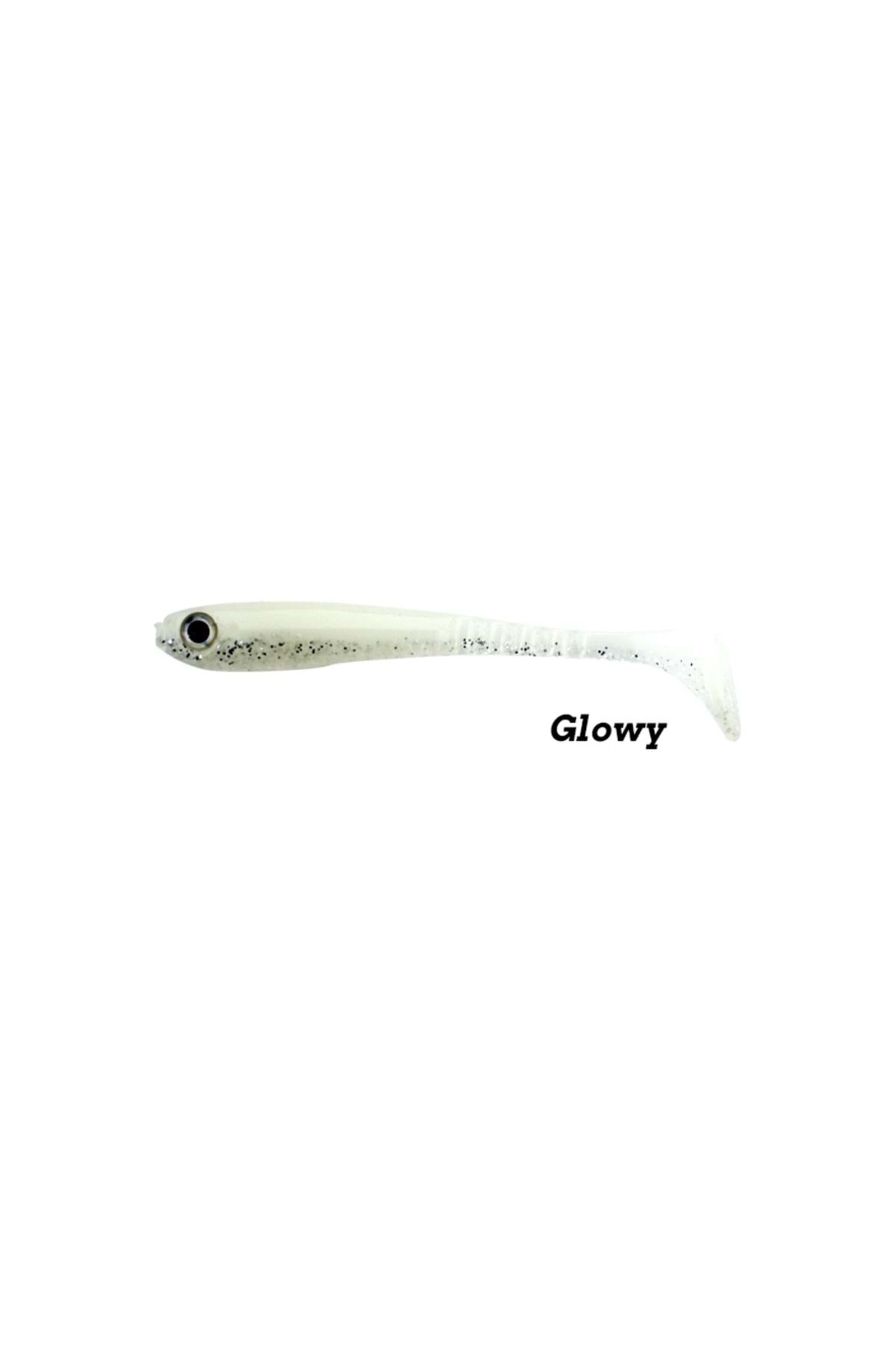 Fujin Bomb Shad 85mm SilikonBalık - Glowy