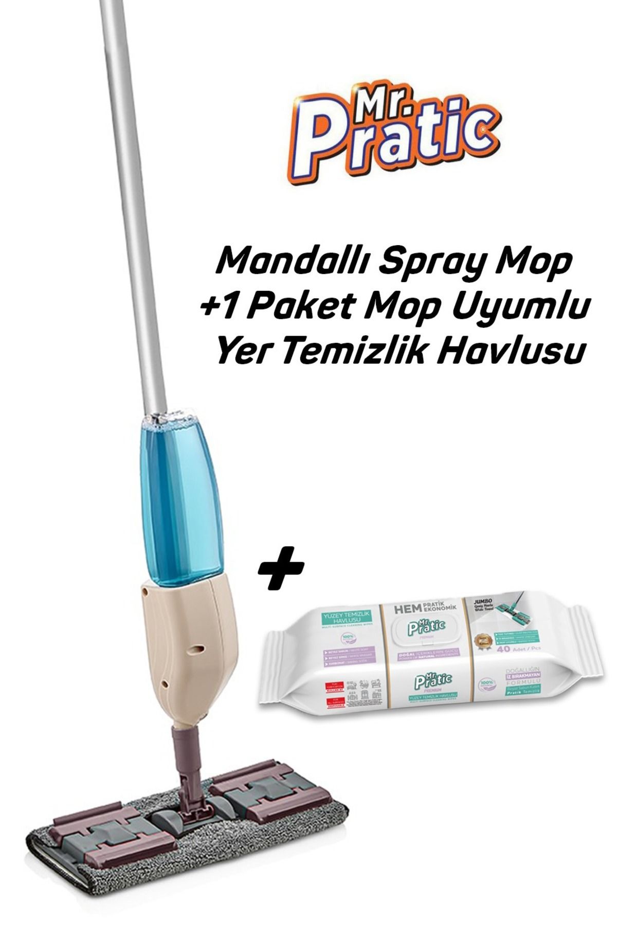 MR.PRATİCMandallı Spray MopÇok Amaçlı Paspas...