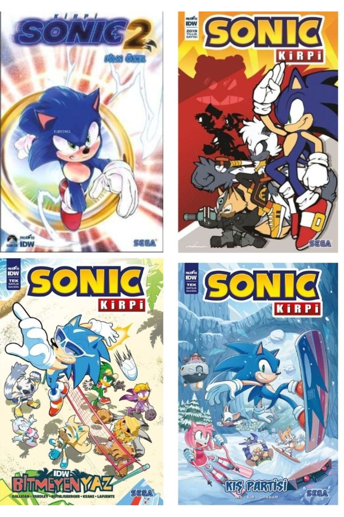 Presstij KitapKirpi Sonic 4Sayı Set / Yıllık...