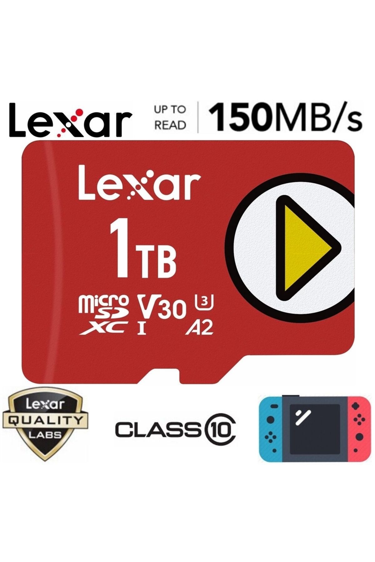 Lexar PLAY Yüksek Hızlı MicroSD Kart - 1 TB (...