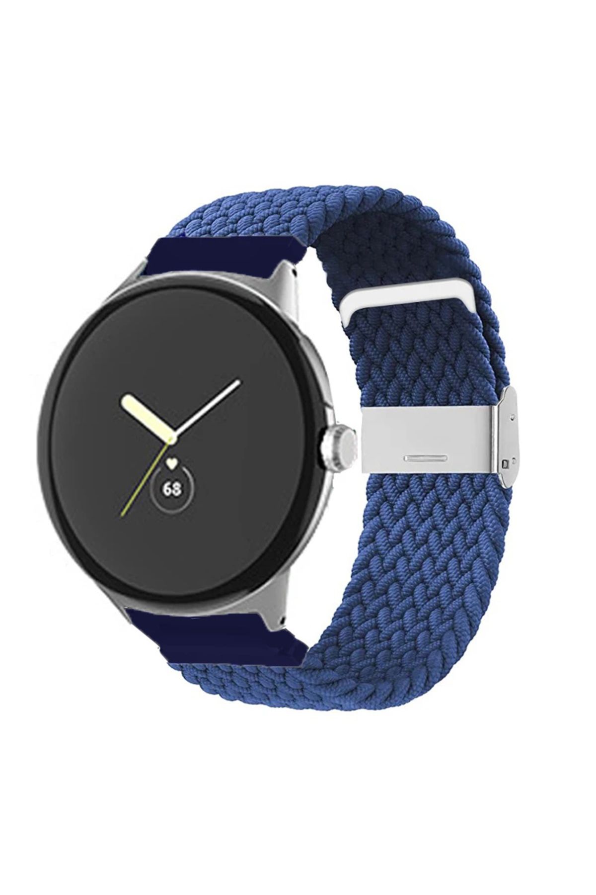 Huawei Watch GT4 41mm / Üniversal-Garmin-Mibro-Vivo Akıllı Saat 18mm Kordon Metal Klipsli Flexi Örgü