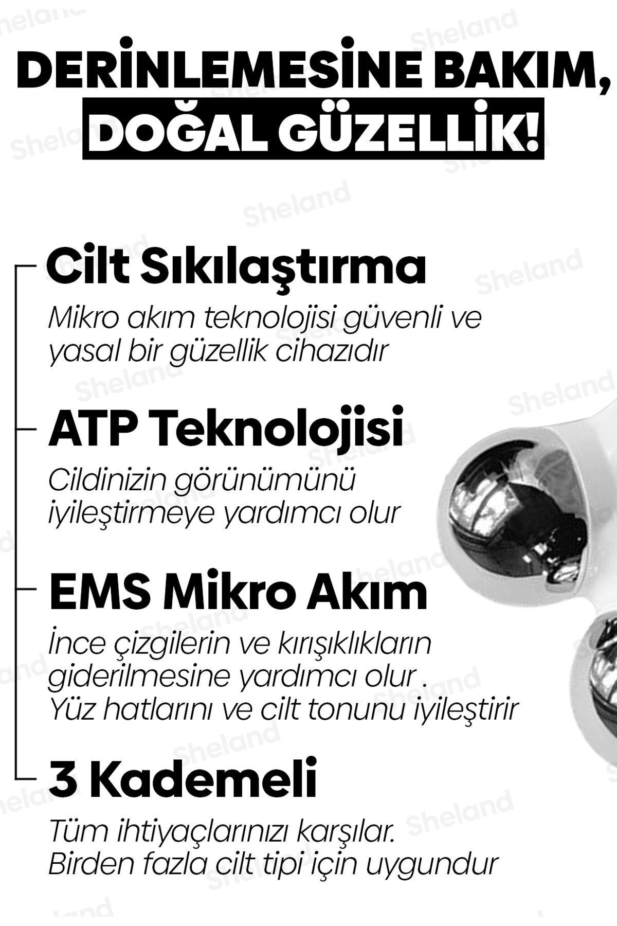 Pro Ems Sıkılaştırma Yenileyici Ve Canlandırıcı Yüz Masaj Ve Temizleme Cihazı