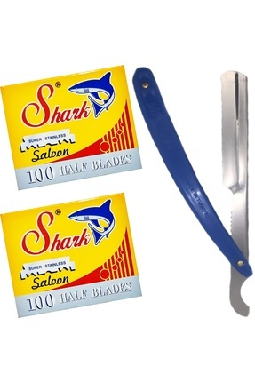 Yarım Jilet Berber Ustura Sakal Tıraş Bıçağı 2 Adet 100'lü Paket, Ali Bıyıklı Ustura (Set 004) Image 0