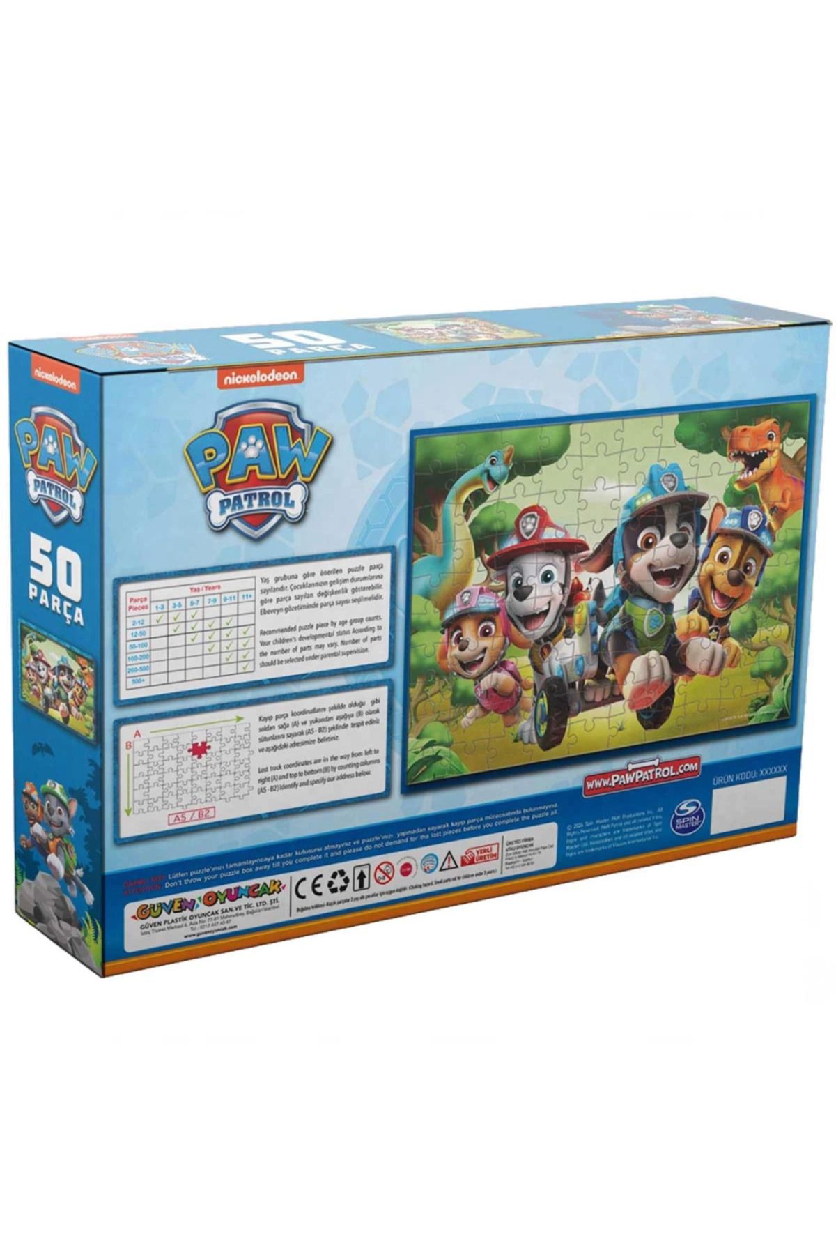 NessiWorld Paw Patrol 50 Parça Puzzle