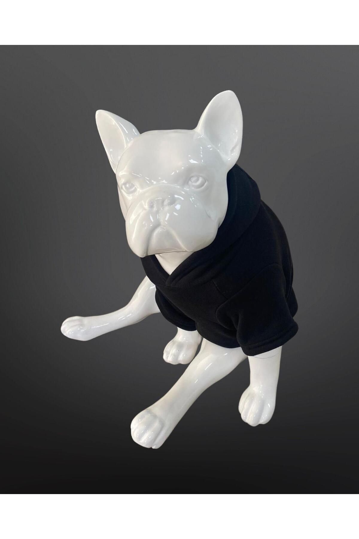 Kedi & Köpek Kıyafeti Sweatshirt - Bhvr Baskılı Siyah Sweatshirt