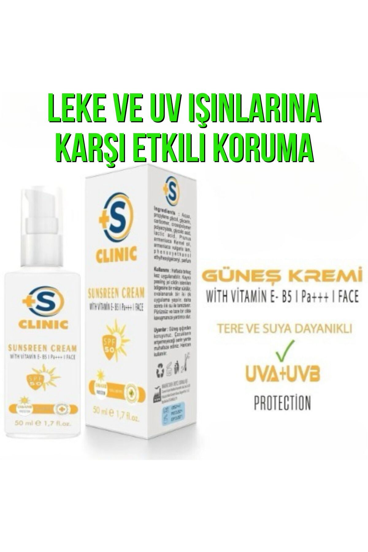 DUDAKTAN KALBE Spf 50 GüneşKremi Yüksek Uv Ko...