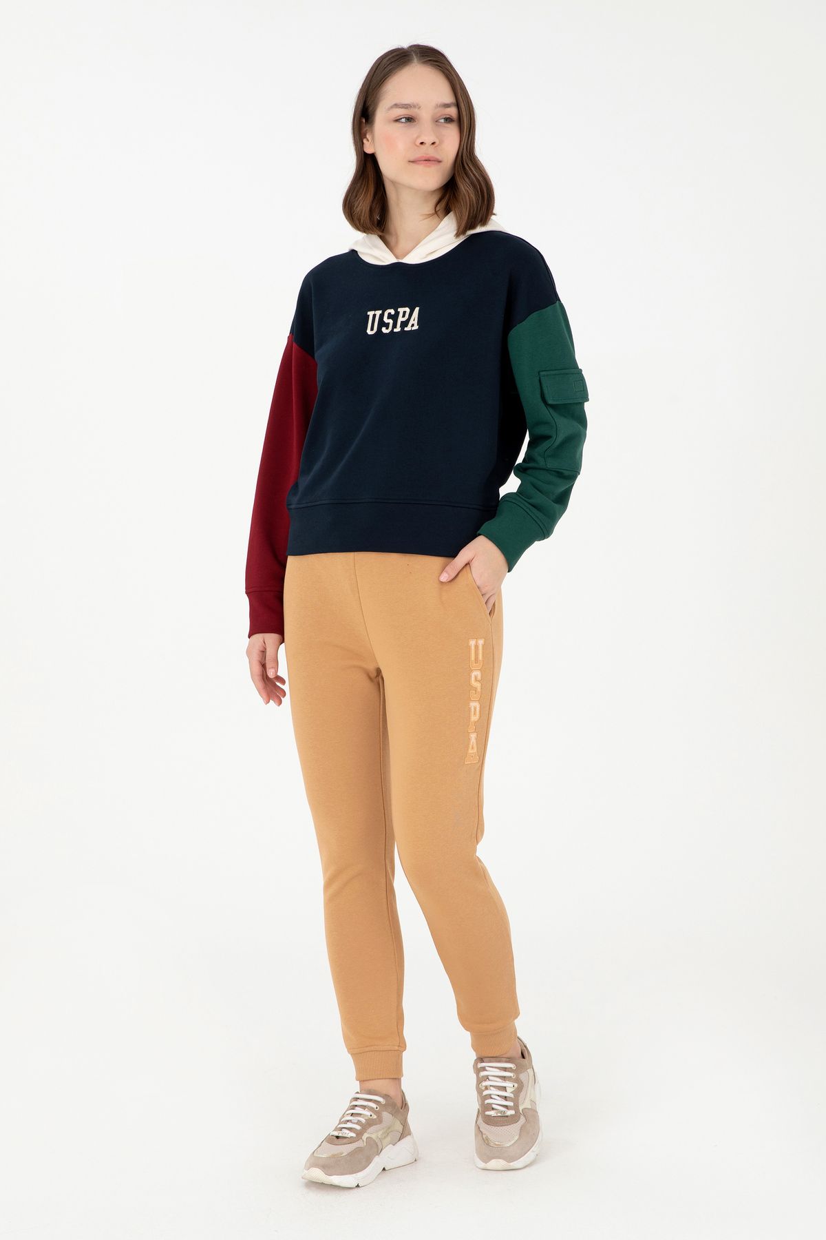 Kadın Lacivert Kapüşonlu Sweatshirt 50291269-vr033