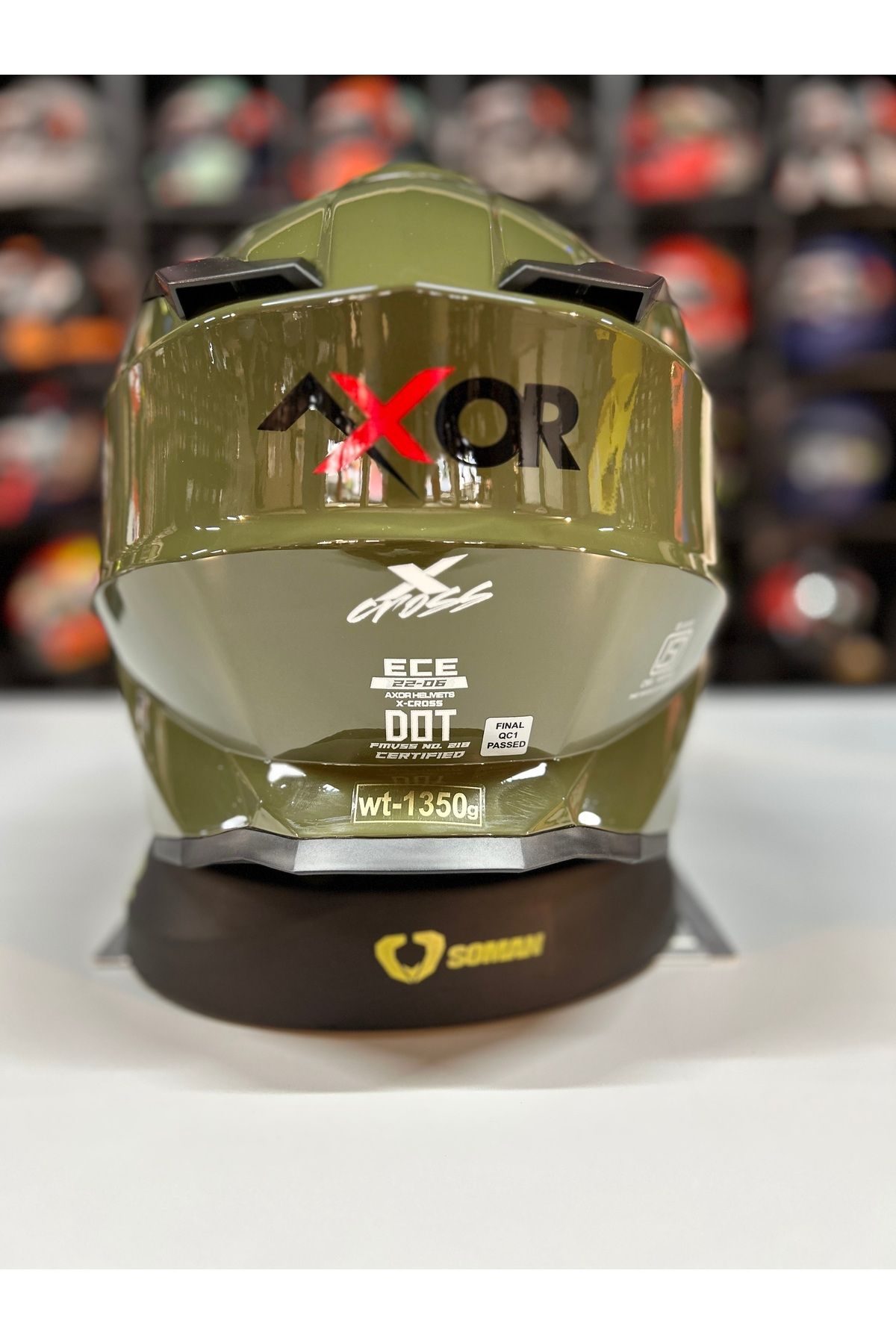 X- CROSS SC- BATTLE GREEN /KROSS KASK H.R.P DIŞ KABUK