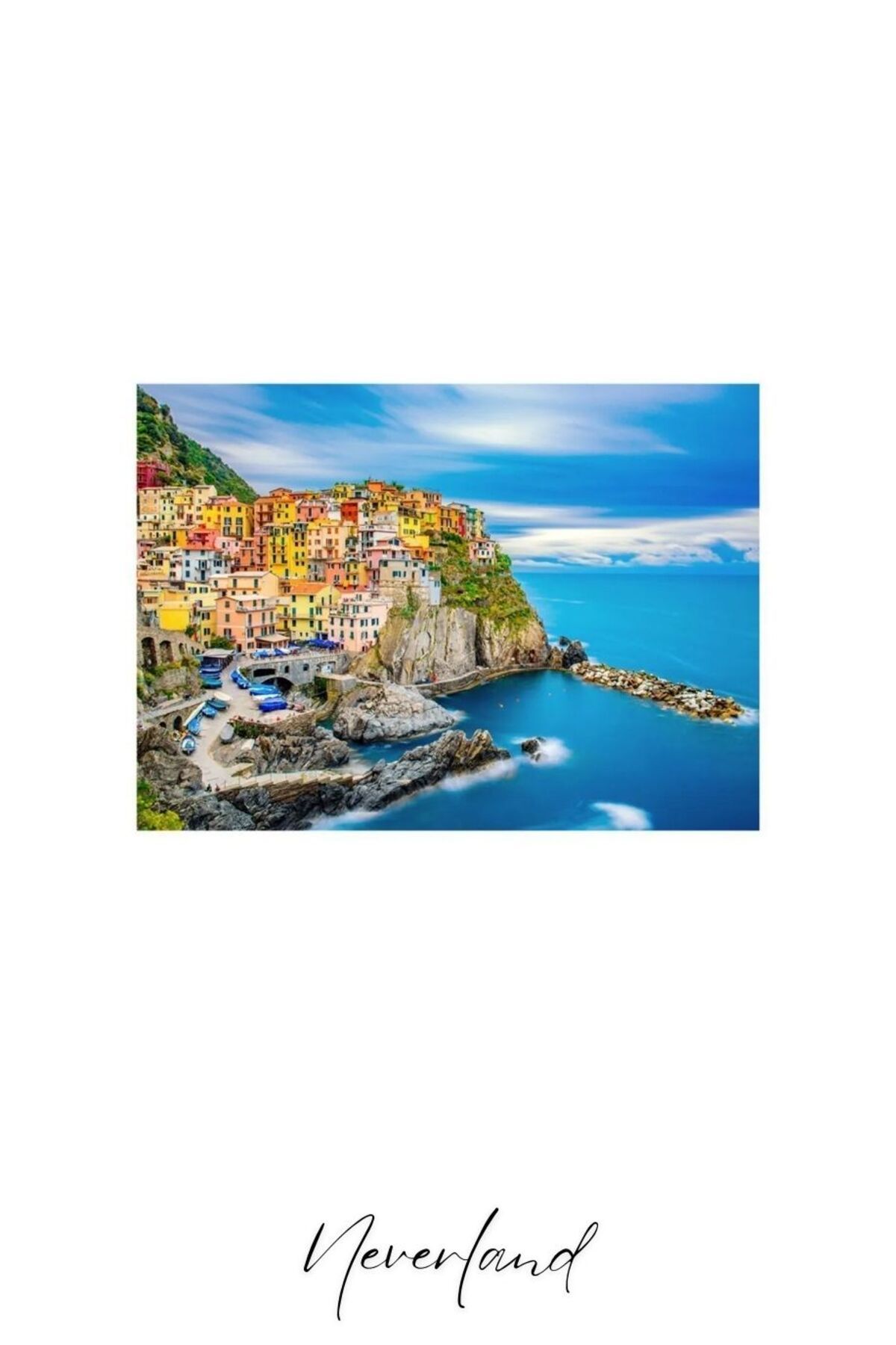 4 Adet 1000 Parça Puzzle - Cinque Terre / Yıldızlı Gece / Amsterdam / Sahil Evi