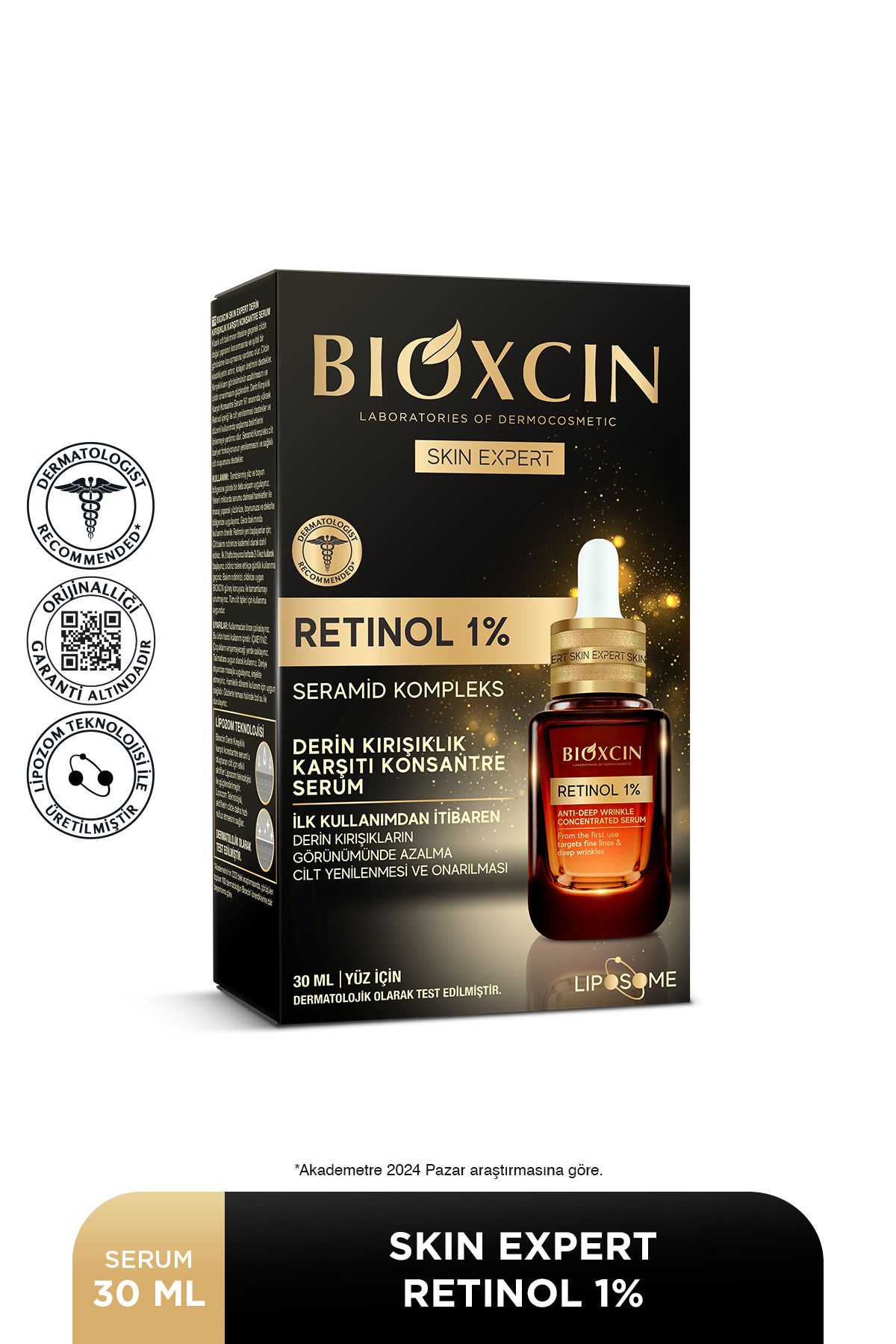 Retinol Serum %1 30 ml - Derin Kırışıklık Karşıtı Seramid Complex