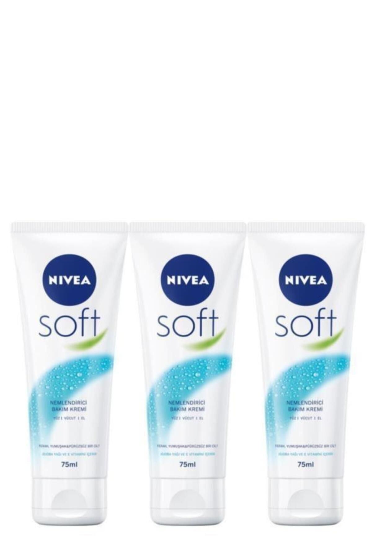 NIVEASoft Nemlendirici BakımKremi 75 ml X3 Ad...