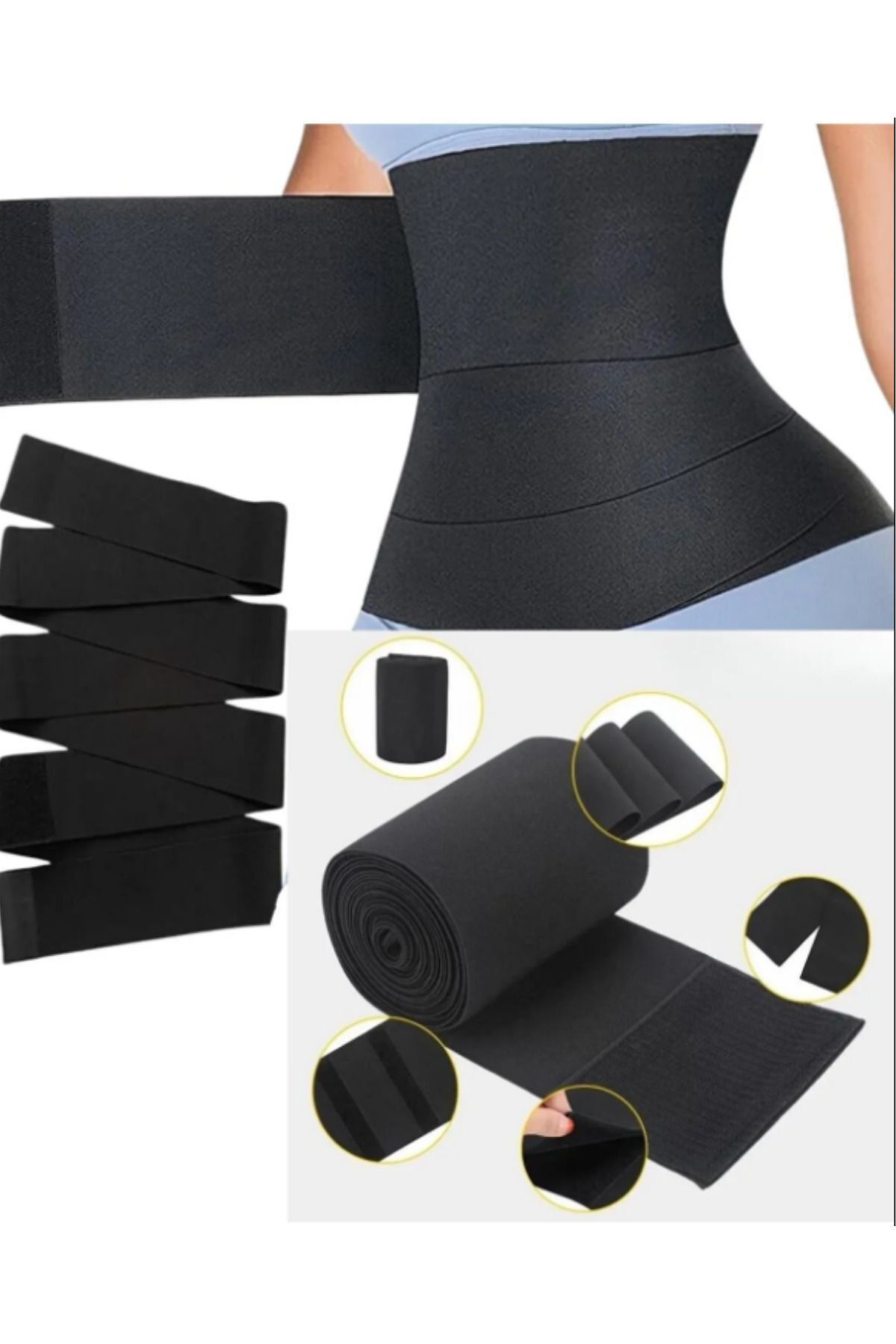 Dolamalı Beli Saran Inceltici Kum Saati Waist Trainer Bel Bandajı Korsesi Kadın-erkek