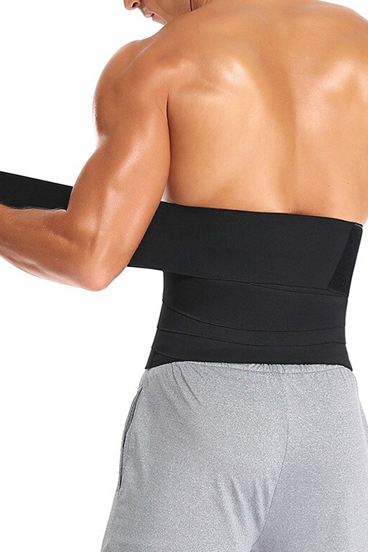 Dolamalı Beli Saran Inceltici Kum Saati Waist Trainer Bel Bandajı Korsesi Kadın-erkek