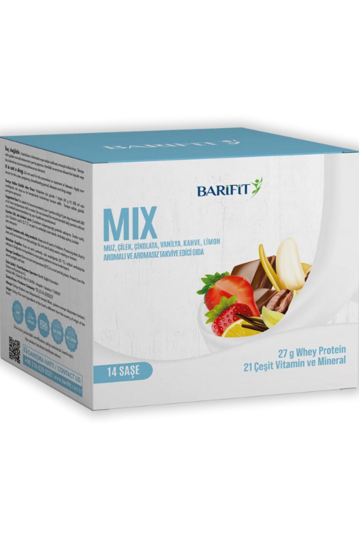 Barifit Mix Kutu Protein Tozu14 Saşe