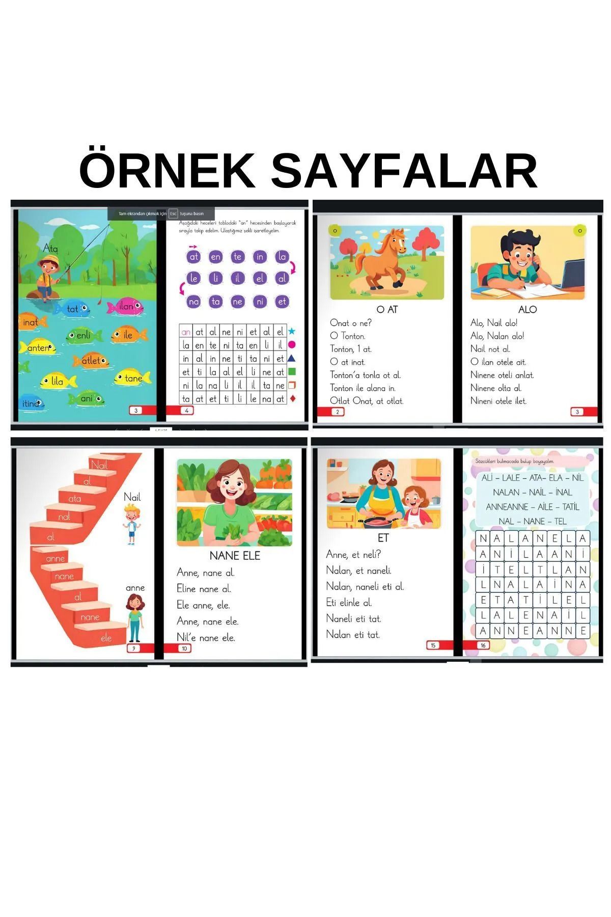 1. Sınıf Anetil Ilk Okuma Hızlandırma Seti (8 KİTAP) Ve Tel Ali Öykü Seti (10 KİTAP) Toplam 18 Kitap