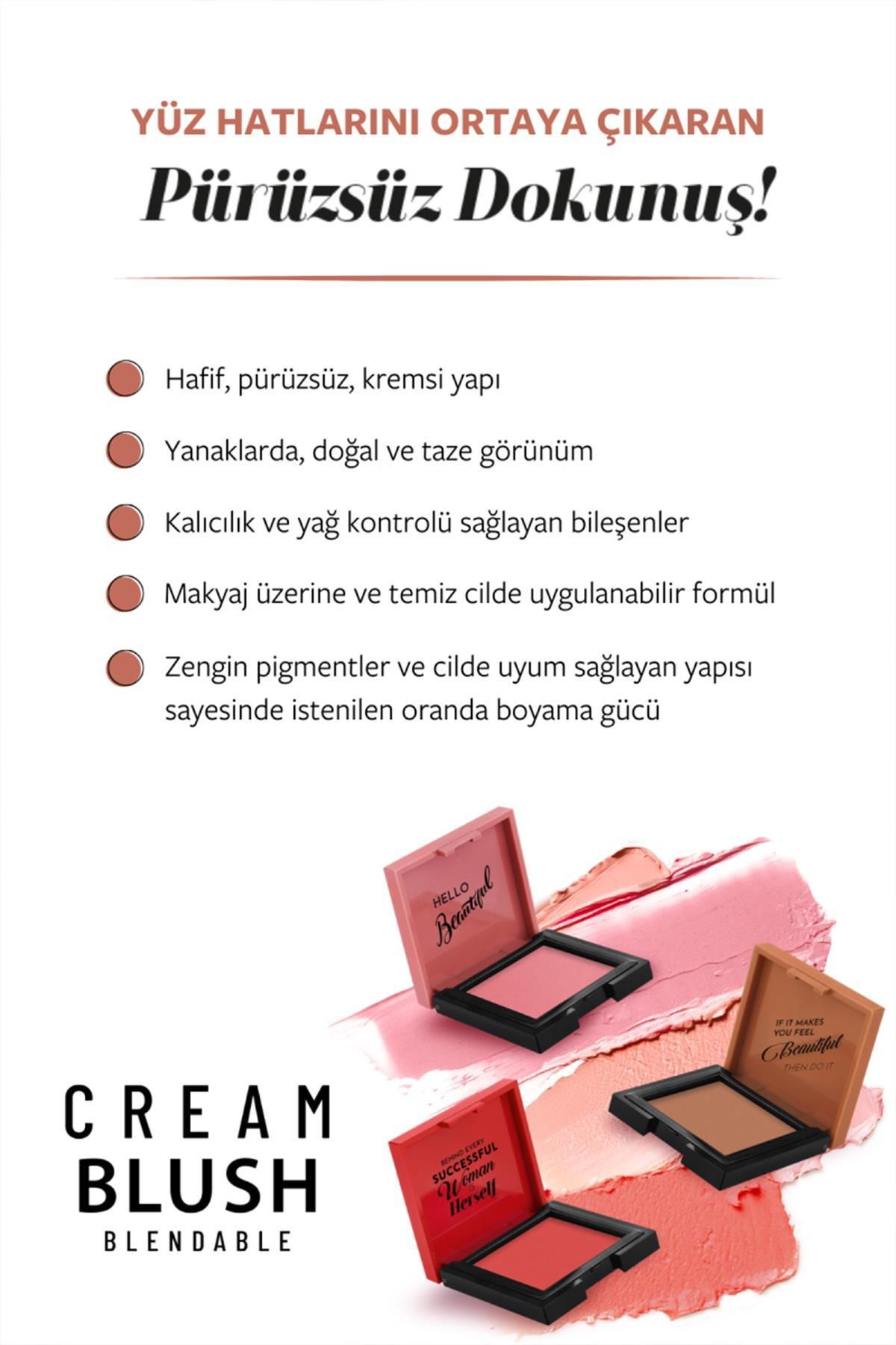 Cream Blush - Krem Allık 42 Rosery