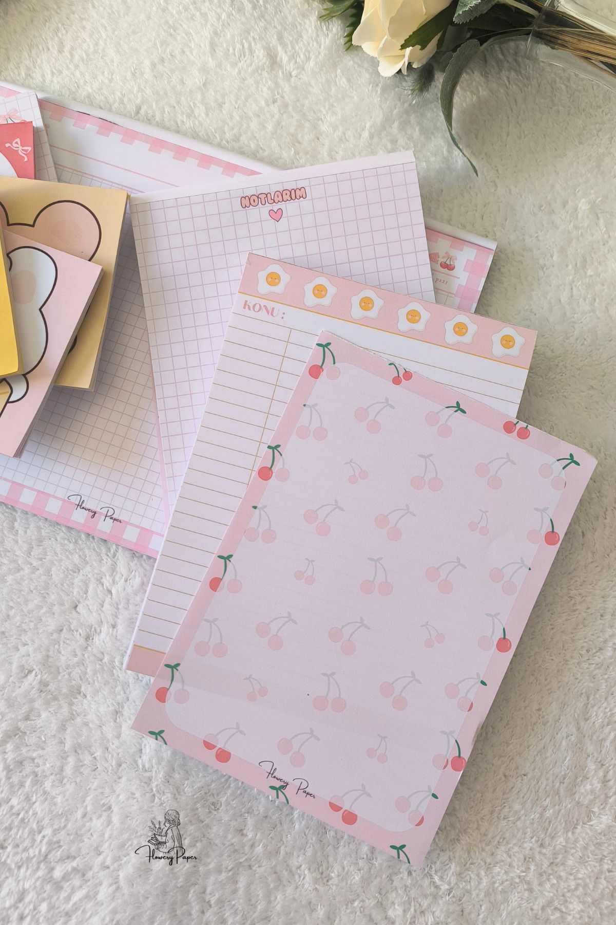 3'LÜ SET Notepad A5 - Memopad, Bloknot, Defter, Not Kağıdı, Okul defteri