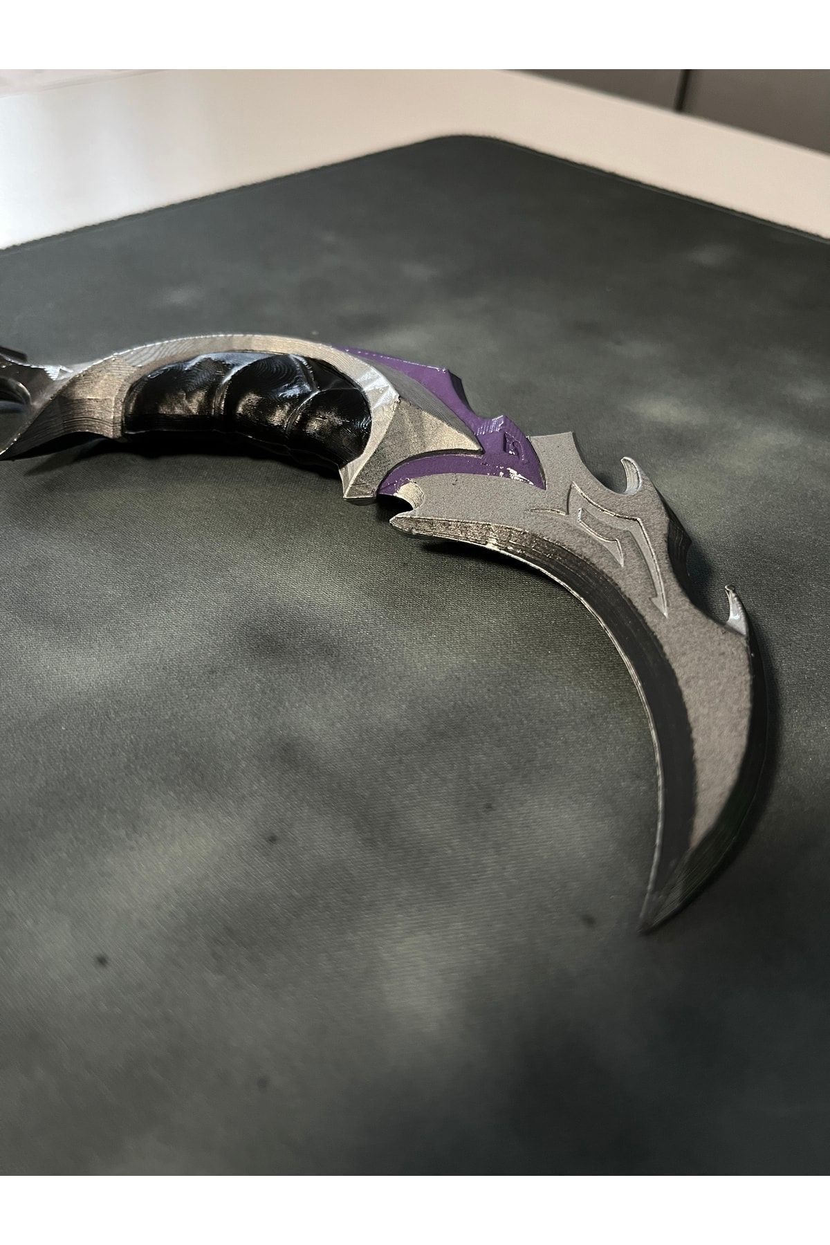 Yağmacı Karambit Mor Plastik