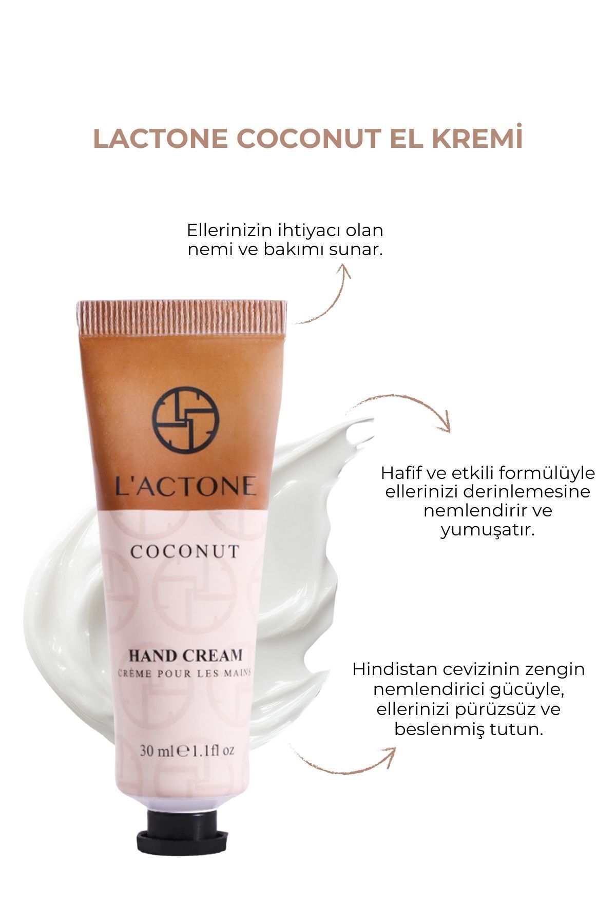 Coconut & Almond & Vanilla Desire Hand Cream 3’lü Set 30 ml / El Kremi