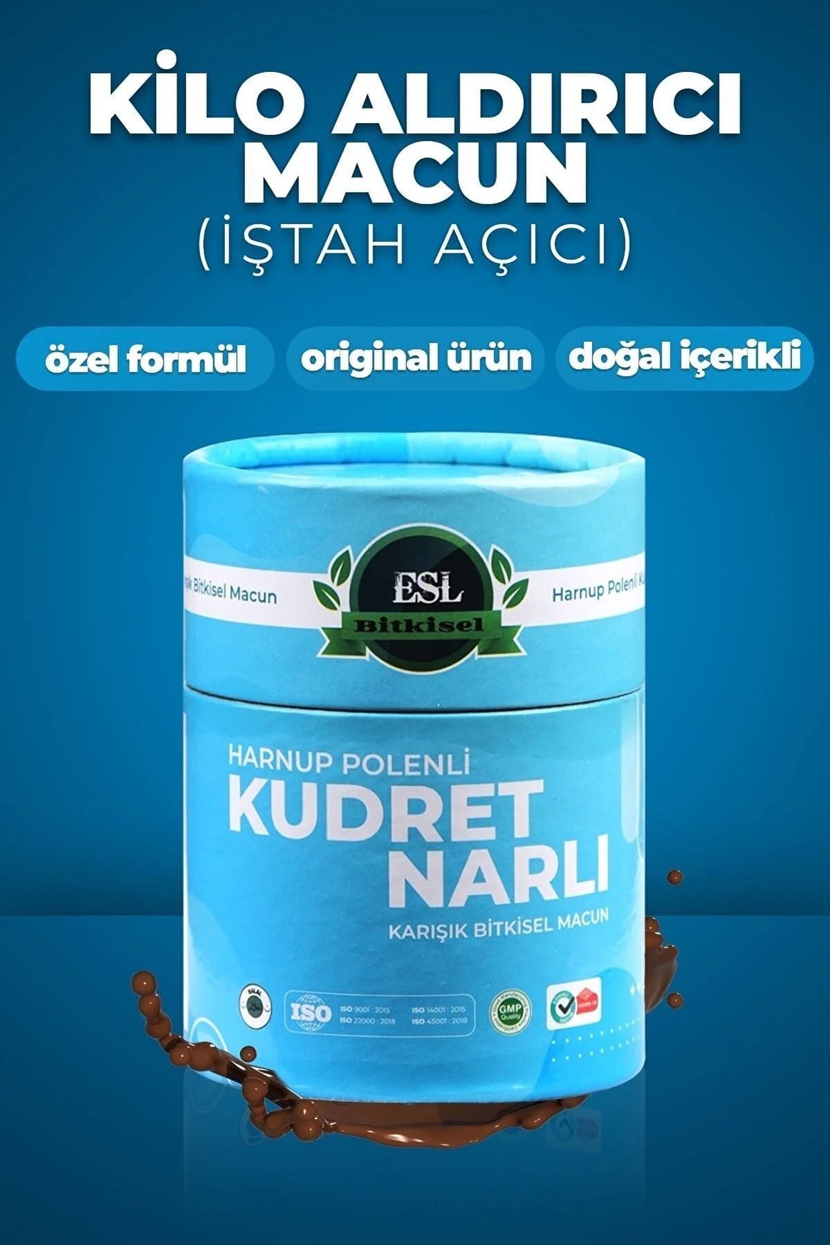 İştah Açıcı,kilo Aldırıcı,enerji,kudret Narı & Harnup Polenli Bitkisel Vitamin Takviyeli Macun 240gr