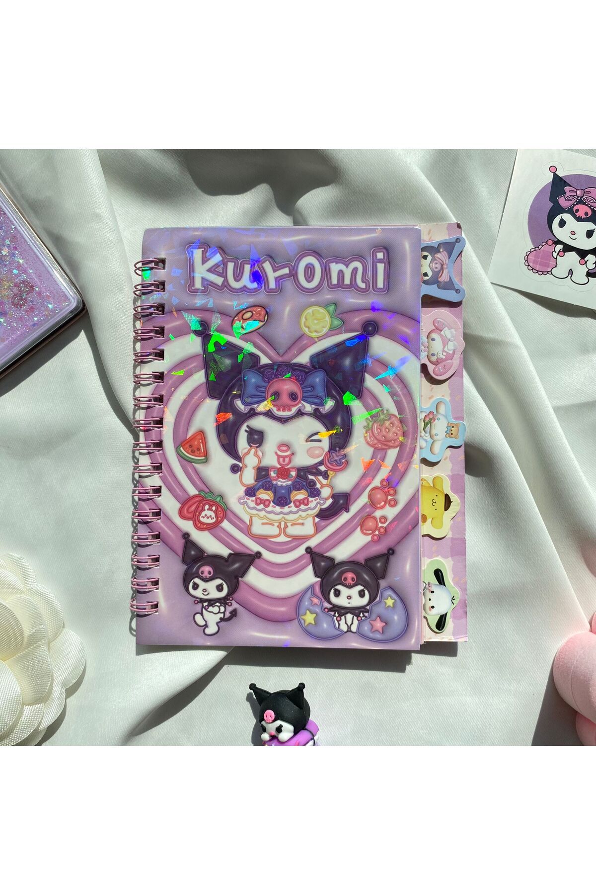 Wisevelya Mor Kuromi StickerDefteri