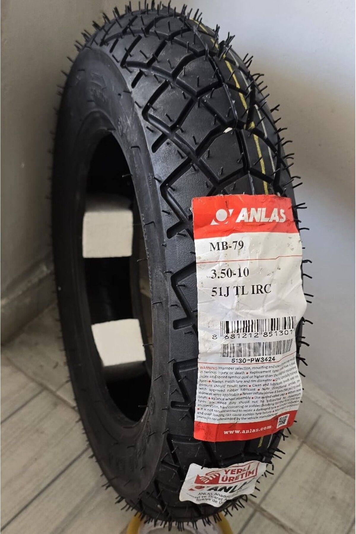 Irc 350-10 Mb-79 51j Tubeless En Taze Lastik Scooter Motorsiklet Lastiği Sibop Hediye