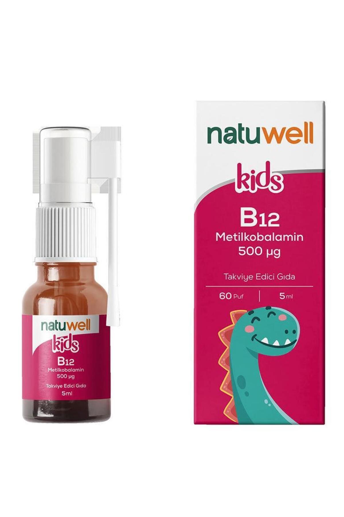 Natuwell Vitamin B12 KidsMetilkobalamim Damla...