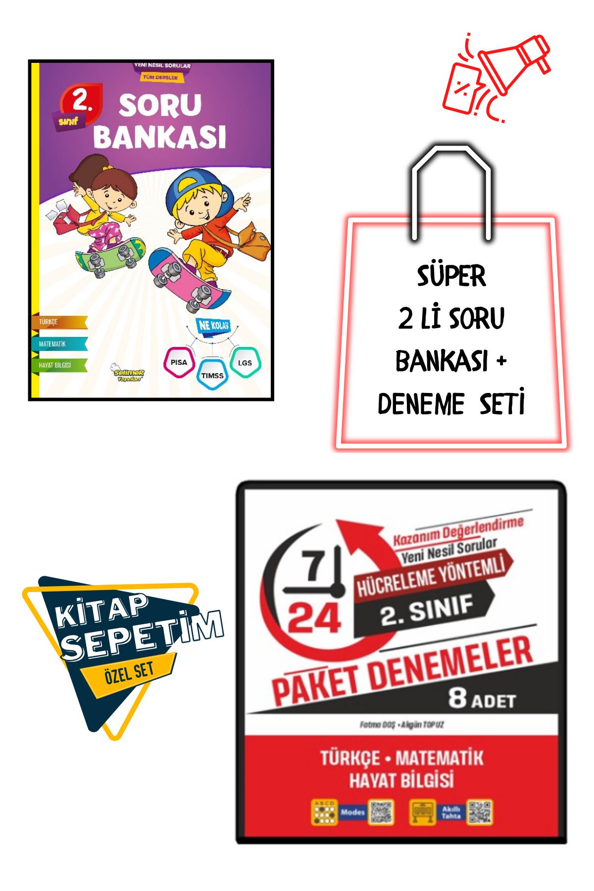 Selimer Yayınları 2.Sınıf 2liSet Paket Deneme...